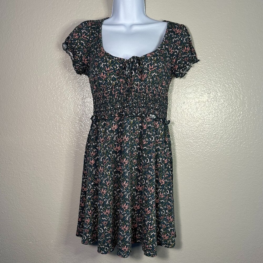 Urban Outfitters Charlie Knit Botanical Print Mini Dress